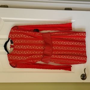 Red cocktail dress
